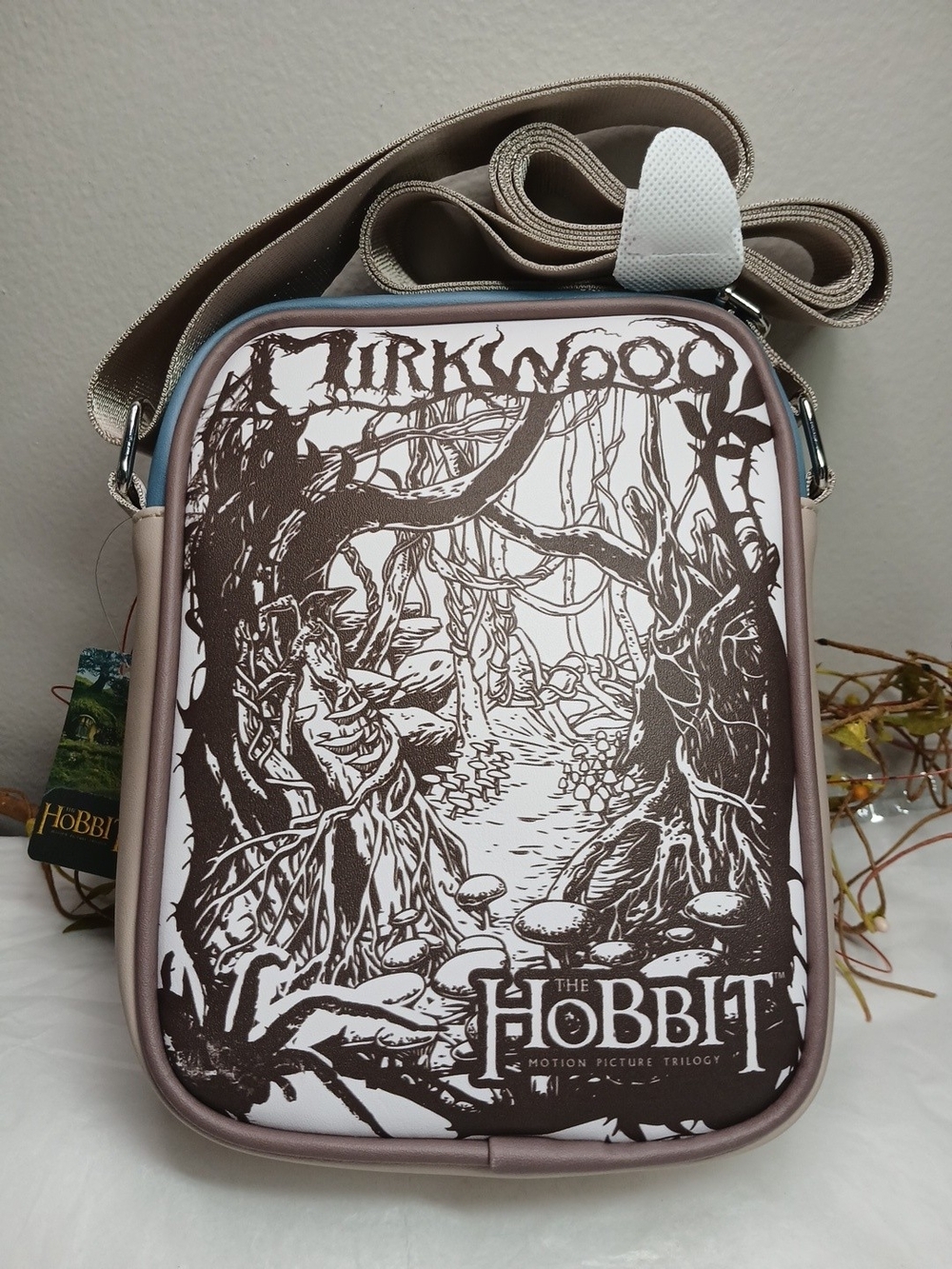The Hobbit Graphic Crossbody Bag - Brown